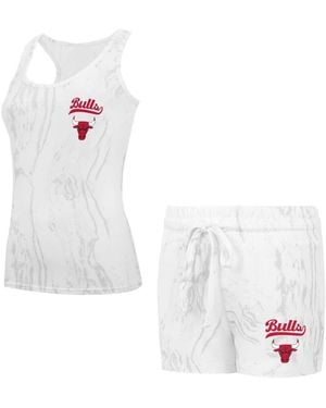 Concepts Sport Chicago Bulls Quartz Tank Top And Shorts Set - White