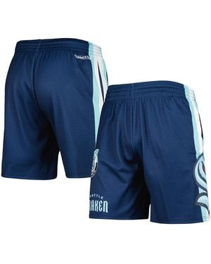 Mitchell & Ness Seattle Kraken City Collection Mesh Shorts - Blue