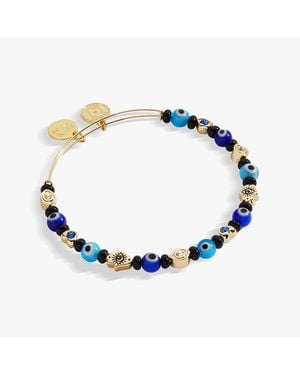 ALEX AND ANI Evil Eye Beaded Bangle Bracelet - Blue