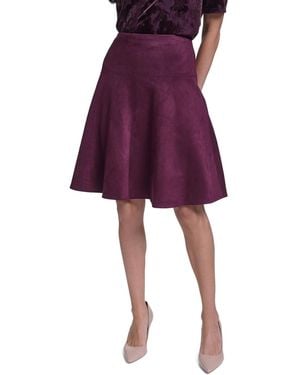 Calvin Klein A-line High-waisted Knee-length Skirt - Purple