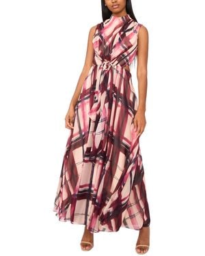 Parker The Evette Printed Sleeveless Maxi Dress - Red