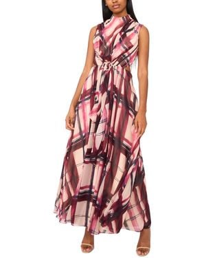 Parker The Evette Printed Sleeveless Maxi Dress - Red