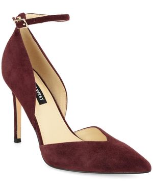 Nine West Frendy Suede D'orsay Stiletto Pumps - Purple