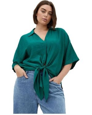 City Chic Rosie Shirt - Green