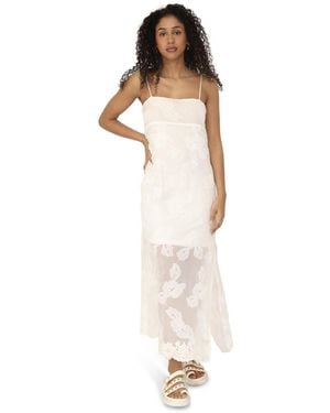 Belle & Bloom Fever Dream Midi Dress - White