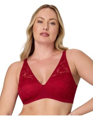 Bali Breathe Wireless T-shirt Bra Df7594 - Red