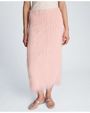 Kenneth Cole Pull-on Midi Skirt - Pink