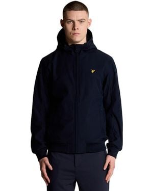 Lyle & Scott Mesh Lined Softshell Jacket - Blue