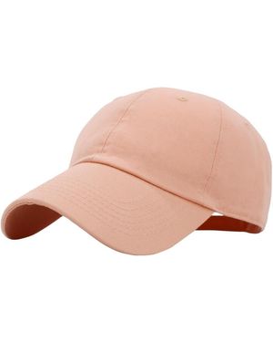 FURLING Classic Cotton Adjustable Low Crown Baseball Cap - Pink