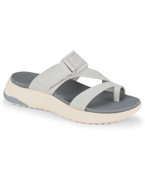 BareTraps Jordy Slide Wedge Sandals - Gray