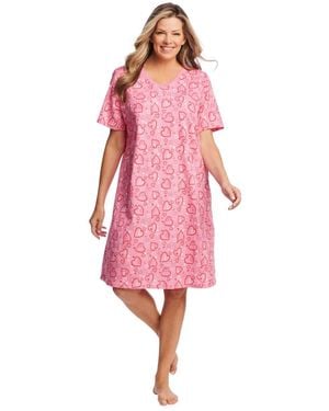 Dreams & Co. Print Sleepshirt - Pink