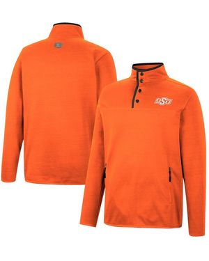 Colosseum Athletics Oklahoma State Cowboys Rebound Quarter-snap Jacket - Orange