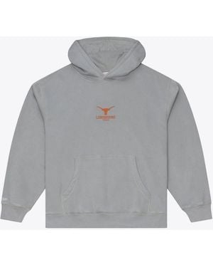 Mitchell & Ness Texas Longhorns Core Icon Fleece Hoodie - Gray