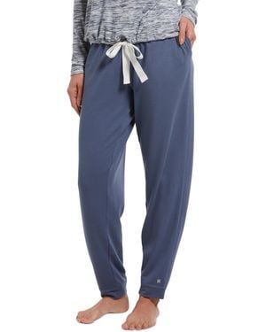 Hue Plus Size French Terry Cuffed Lounge Pant - Blue