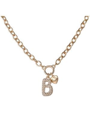 Juicy Couture Bubble Letter Necklace - Metallic