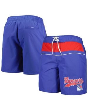 Starter New York Rangers Freestyle Volley Swim Shorts - Blue