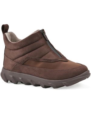White Mountain Keaton Fom Sneaker Booties - Brown