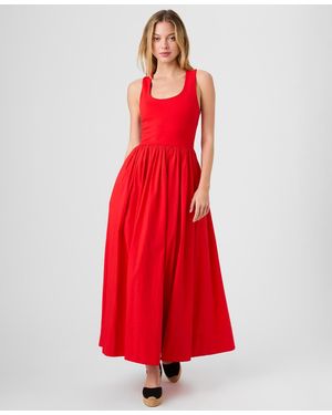 French Connection Jia Ponte Sleeveless Maxi Dress - Red
