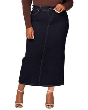 Slink Jeans Denim Maxi Skirt - Blue
