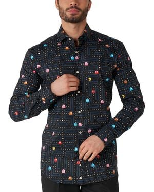 Opposuits Printed Theme Party Shirts - Blue