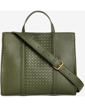 Style & Co. Medium Woven Boxy Tote - Green
