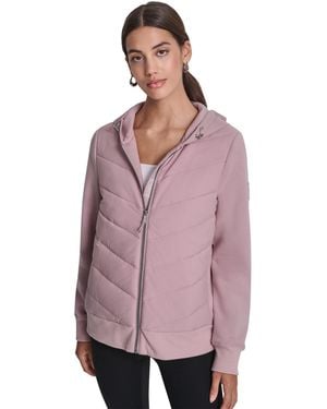 DKNY Sport Lightweight Hybrid Jacket - Purple