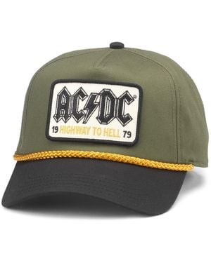 American Needle Green/black Ac/dc Roscoe Adjustable Hat