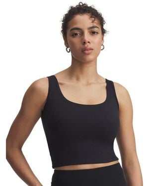 Under Armour Motion Print Cropped Tank Top - Black