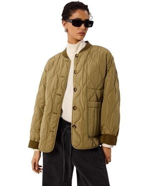 Whistles Reversible Quilted Lightweight Jacket - Natural