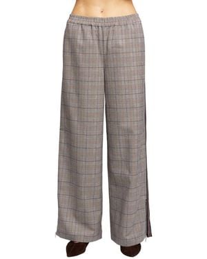 Central Park West Birch Suiting Track Pant - Gray