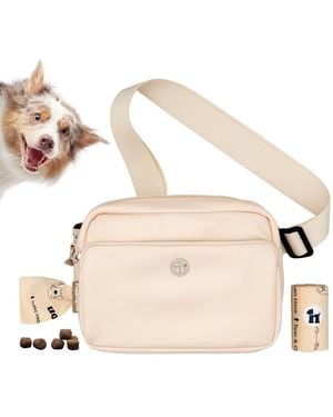 Puppington 3-in-1 Crossbody Dog Walk Bag - Natural