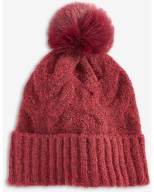 Style & Co. Cable Boucle Knit Beanie - Red