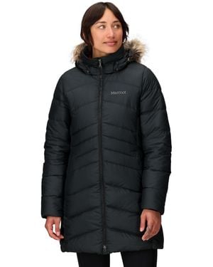 Marmot Montreal Hooded Faux-fur-trim Coat - Black
