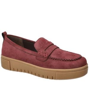 Bella Vita Bo Comfort Slip-on Loafers - Red