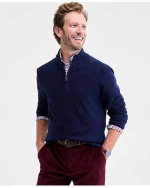 Club Room Quarter-zip Sweater - Blue