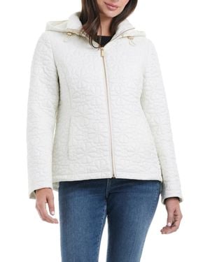 Kate Spade Short Spade Flower Quilt - White