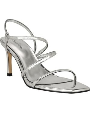 Calvin Klein Hadlee Strappy Stiletto Sandals - White