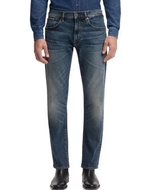 BOSS Boss By Beckham X Boss Blue Stretch Slim-fit Denim Jeans