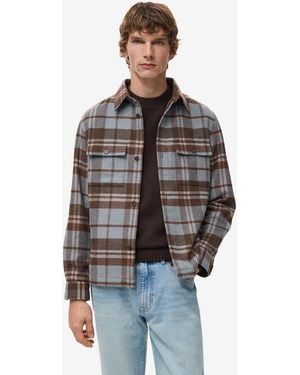 Mango Pockets Check Overshirt - Multicolor