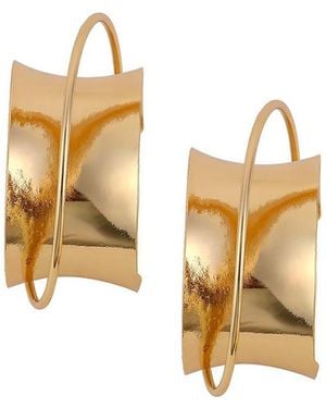 SOH The Chunky-orbiter Half-hoop Earrings - Metallic