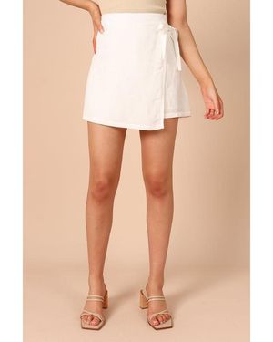 Petal & Pup Roxy Faux Wrap Skort - Black