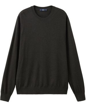 Mango Willy 100% Wool Crewneck Sweater - Black