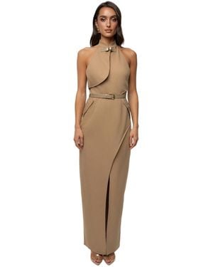 JLUXLABEL Aria Keyhole Maxi Dress - Natural