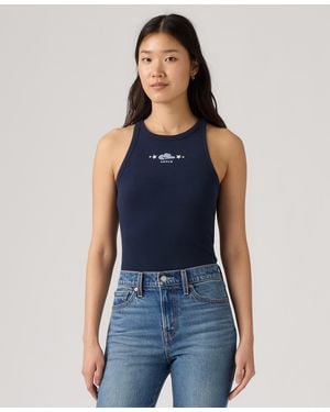 Levi's Graphic Hayes Racer Sleeveless Tank Top - Blue