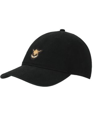 Pokemon Eevee Printed Patch Black Unstructured Baseball Cap