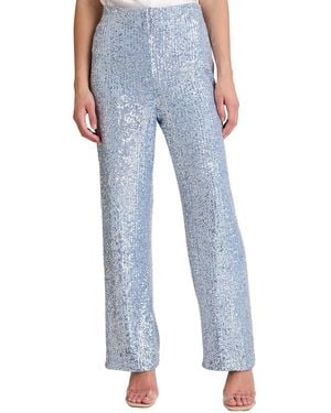 Muse Textured Pull-on Pants - Blue