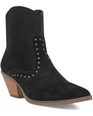 Dingo Miss Priss Leather Boot - Black