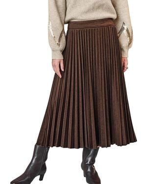 CUPSHE Sweet Routine Midi Skirt - Brown