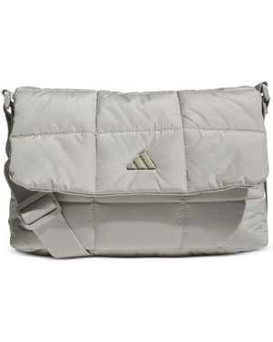 adidas Quilted Crossbody Bag - Gray