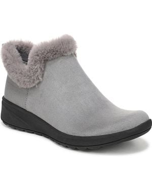 LifeStride Greatness Zippered Ankle Boots - Gray